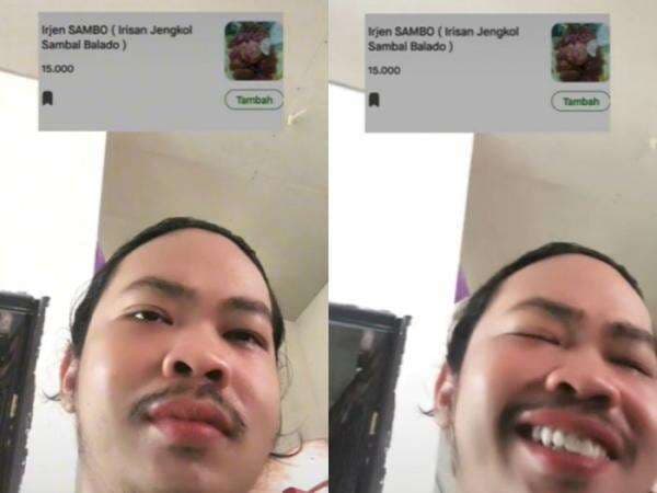 Viral Menu 'rjen Sambo' yang Bikin Ngakak Warganet, Mesannya Lewat Ojol Food