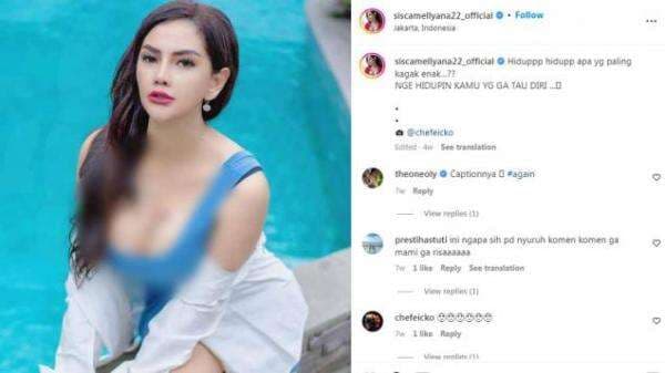 Bahas Liga Inggris dan Italia, Pose Lepas Bikini Sisca Mellyana Bikin Heboh Netizen