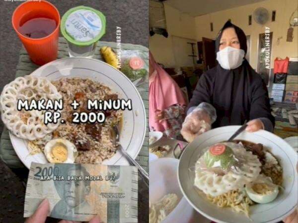 Makan Enak di Warung Ini Cuma Bayar 2000 Saja, Motivasi Pemilik Warung Sangat Terpuji