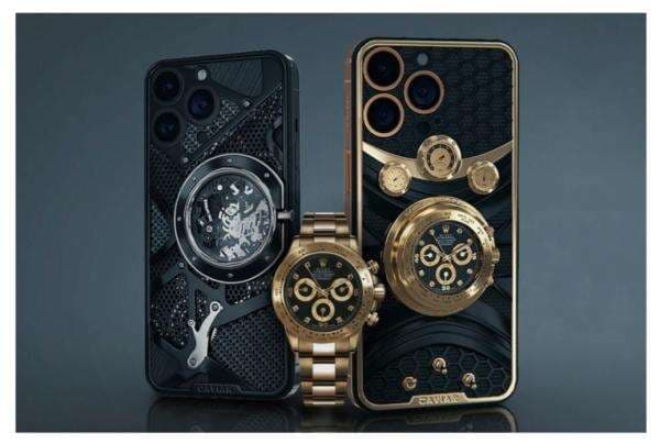 Caviar Garap Edisi Khusus IPhone 14 Pro Max, Tertanam Jam Rolex Klasik