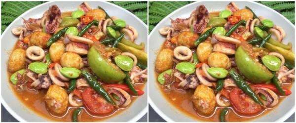 Resep sambal cumi telur puyuh pete, bikin nafsu makan auto meningkat