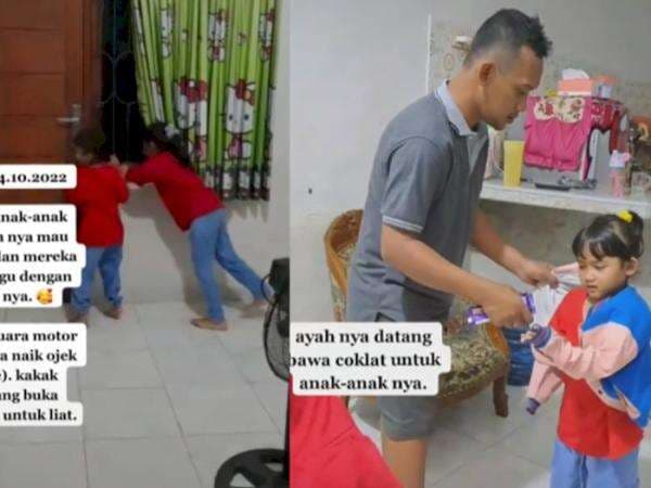 Viral Video Anak Kegirangan Lihat Ayah Pulang Kerja, Netizen Terharu dan Nostalgia