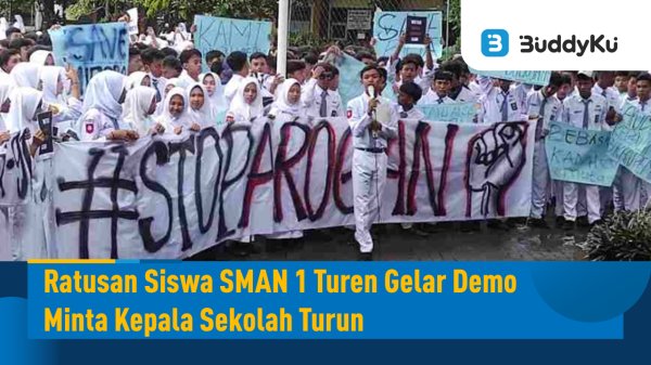 Ratusan Siswa SMAN 1 Turen Gelar Demo Minta Kepala Sekolah Turun