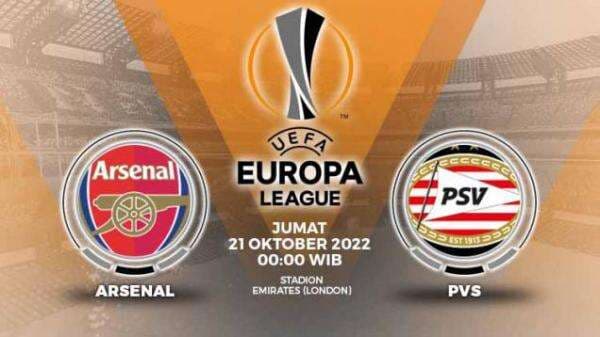 Link Live Streaming Liga Europa: Arsenal vs PSV Eindhoven