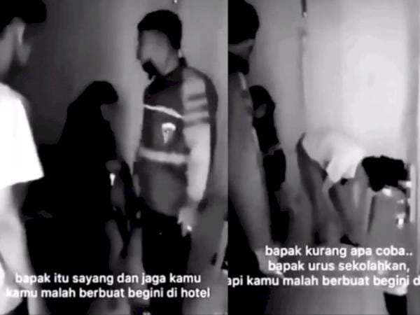 Nyesek! Video Ayah Pergoki Anak Perempuannya Ngamar sama Pacar di Hotel: Dijaga Malah Gini