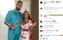 Gianluigi Donnarumma dan Alessia Elefante Pakai Kostum Halloween Menakutkan