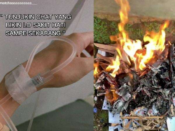 Nyesek! Video Wanita Bakar Undangan Usai Gagal Nikah, Mantannya Patuh Ikuti Kata Ortu