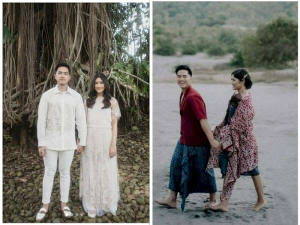 Pamer Foto Prewedding Lagi, Kaesang dan Erina Dibalut Kain Batik dan Tampil Serba Putih