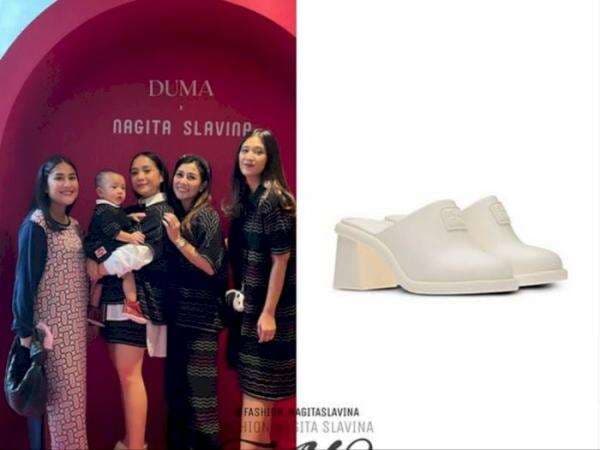 Nagita Slavina Gendong Rayyanza Pakai Sepatu Putih, Lihat Harganya Bikin Netizen Mules
