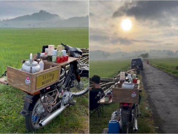 Menikmati Kopi di Pinggir Sawah, Pemandangannya Bikin Enggak Mau Pulang Saking Ademnya!