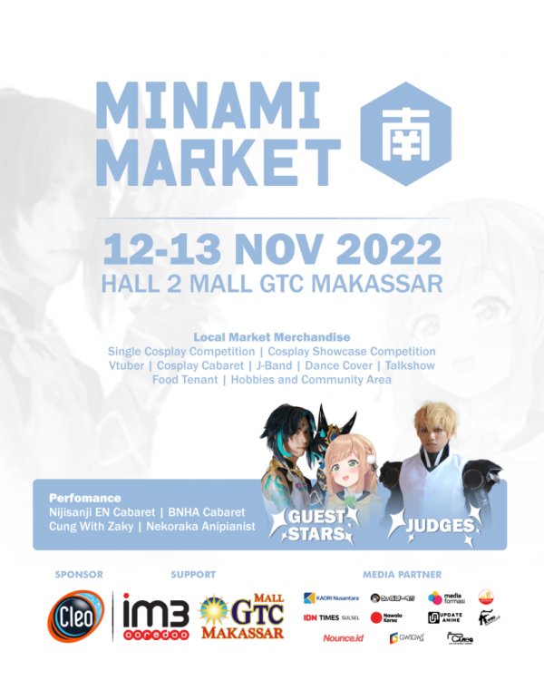 Minami Market 03 Siap Berlangsung 12-13 November di Mall GTC Makassar