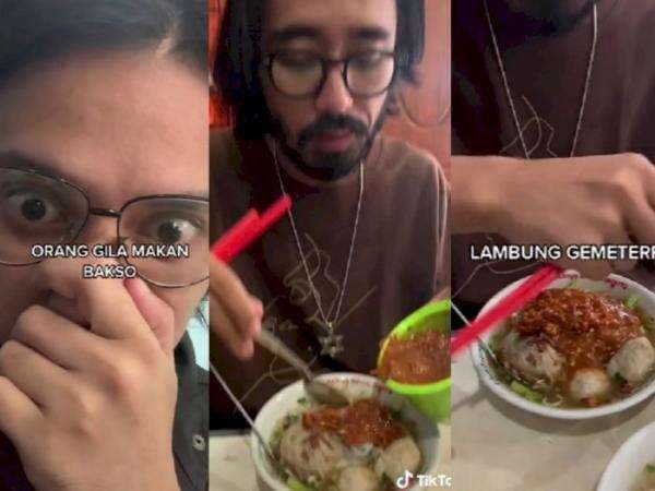 Viral Orang 'Gila' Makan Bakso, Habiskan Setengah Mangkuk Cabai Bikin Netizen Heran