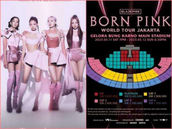 Tiket Konser BLACKPINK Mulai Dijual, Harga Tertinggi Rp3,8 Juta Nonton sambil Duduk
