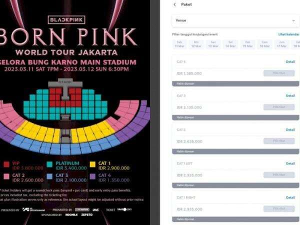 Tiket Konser BLACKPINK di Jakarta Day 1 Sold Out dalam 15 Menit, Blink Luar Biasa! Tiket Konser BLACKPINK di Jakarta Day 1 Sold Out dalam 15 Menit, Blink Luar Biasa!