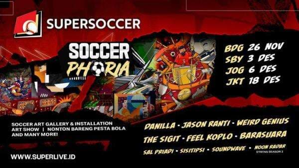 Weird Genius Meriahkan Tur Soccerphoria: Kolaborasi Sepak Bola, Seni dan Musik Paling Unik