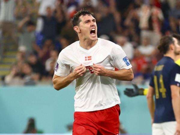 Hasil Piala Dunia: Andreas Christensen Cetak Gol Balasan, Poin Prancis vs Denmark Jadi 1-1