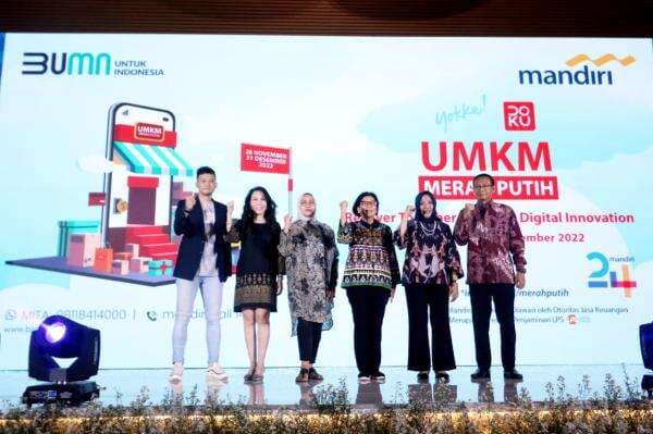 Wujudkan UMKM Berdaya Saing Tinggi, Bank Mandiri Bersama Yokke dan DOKU Kembali Gelar Event UMKM Merah Putih 2022