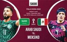 Piala Dunia 2022: Head to Head Antarlini Arab Saudi vs Meksiko