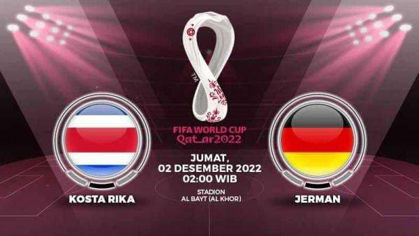Link Live Streaming Piala Dunia 2022: Kosta Rika vs Jerman di Vidio