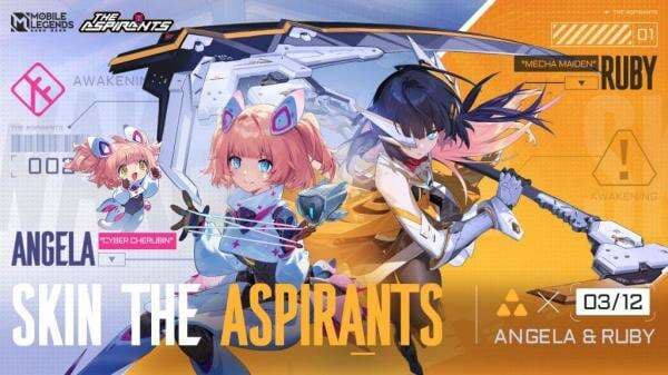Skin Bergaya Anime Terbaru Mobile Legends: Bang Bang! Ruby dan Angela Dapatkan Skin The Aspirants