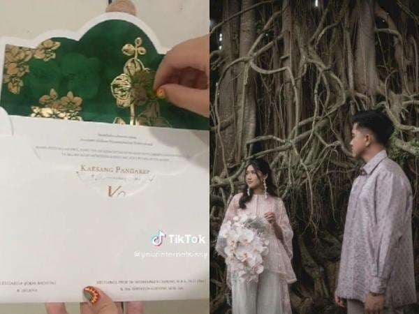 Sampai Gemetar! Wanita Ini Deg-degan Unboxing Undangan Kaesang-Erina Gudono, Isinya Elegan