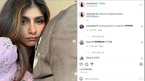 Piala Dunia: Bintang Porno `Tobat` Mia Khalifa Umbar Pose Seksi nan Menggoda saat Dukung Maroko