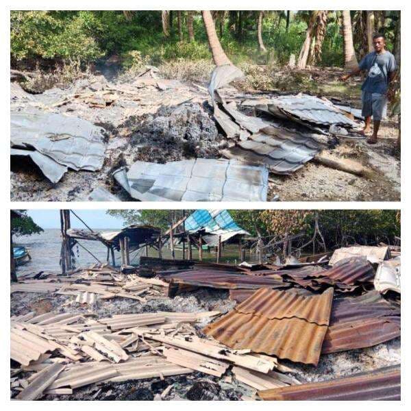 Bangunan Milik Petani Rumput Laut di Buton Tengah Dibakar OTK, Kerugian Ditaksir Ratusan Juta