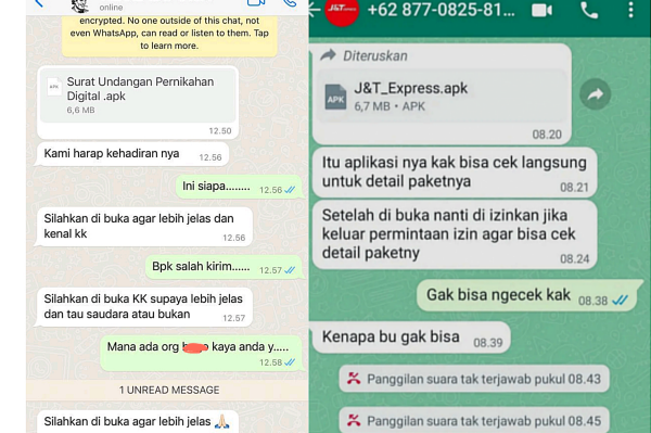 Cara Terhindar Penipuan Undangan Nikah &amp; Link Kurir J&amp;T Bobol Rekening