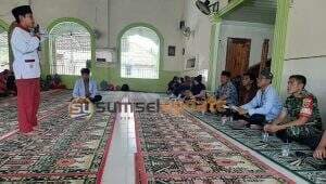 Babinsa Koramil 404-01/Gelumbang Hadiri Lomba Adzan Anak Inisiasi Mahasiswa KKN UIN RF Palembang