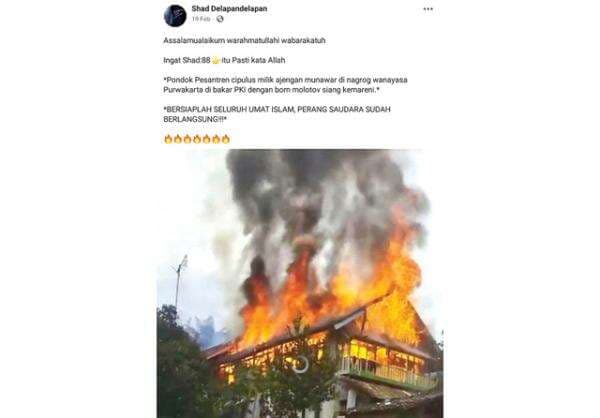 Terbakar Akibat Arus Pendek Listrik, Bukan Dibom Molotov Terbakar Akibat Arus Pendek Listrik, Bukan Dibom Molotov