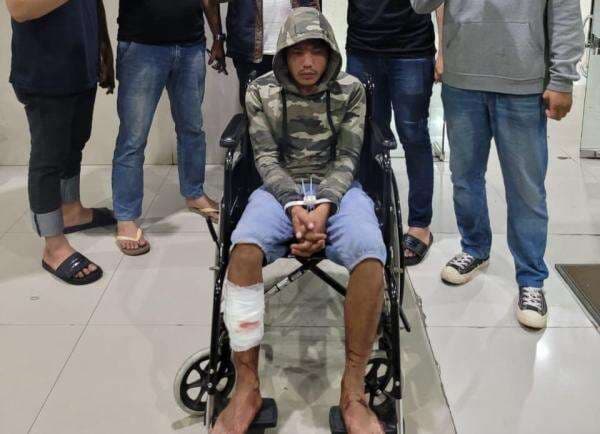 Residivis Begal di Makassar Kembali Beraksi, Timah Panas Bersarang di Kaki