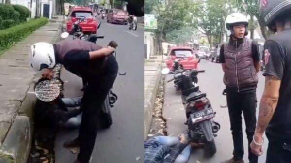 Viral! Senggolan Pemotor Dipukul sampai Kejang, Padahal Sudah Minta Maaf dan Menangis
