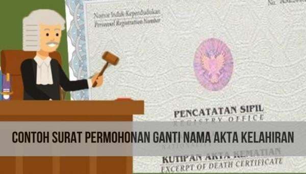 Contoh Surat Permohonan Ganti Nama Akta Kelahiran