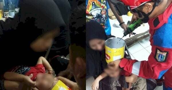 Viral Kepala Balita Tersangkut di Kaleng Biskuit, Netizen: Ada-ada Aja Bocil Viral Kepala Balita Tersangkut di Kaleng Biskuit, Netizen: Ada-ada Aja Bocil