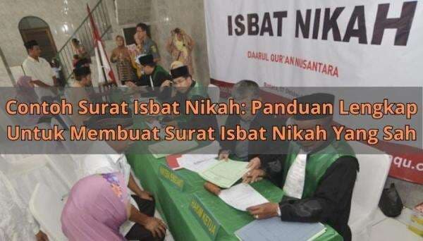 Contoh Surat Isbat Nikah: Panduan Lengkap