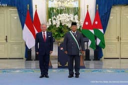 Presiden Prabowo Terima Penghargaan Tertinggi dari Raja Yordania Abdullah II