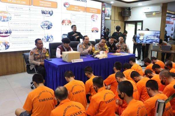 Kriminal hingga Narkoba, 366 Tersangka Diciduk Polres Tanjung Priok Sepanjang 2025