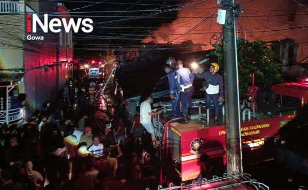 10 Rumah di Rappokalling Makassar Ludes Terbakar, 1 Warga Ditemukan Tewas