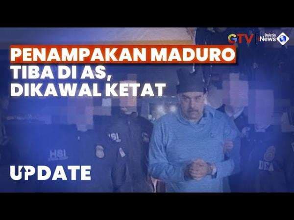 Detik-Detik Presiden Venezuela Nicolas Maduro Tiba di AS, Dikawal Pasukan Khusus