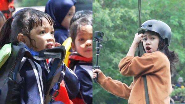 Bocil Berkuasa Azia Riza Bertahan Sehari Jadi Guru TK