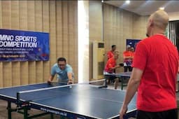 Antusias Peserta Bikin Turnamen Tenis Meja HUT Ke-36 MNC Group Meriah
