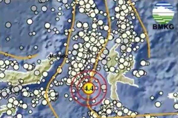Gempa Hari Ini Magnitudo 4,4 Guncang Ternate Malut