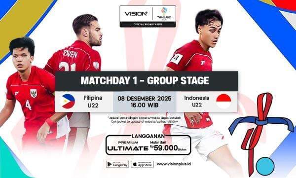 Jadwal dan Link Live Streaming Timnas Indonesia U-22 vs Filipina di SEA Games 2025, Eksklusif di Vision+