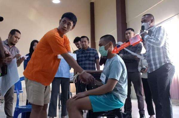 31 Adegan Warnai Rekonstruksi Wanita Hamil Dibunuh Pacar 79 Tusukan di Gowa