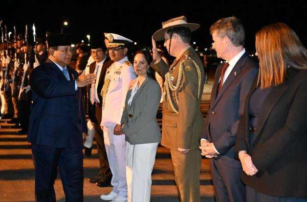 Prabowo Kembali ke Tanah Air Usai Kunjungan Sehari di Australia