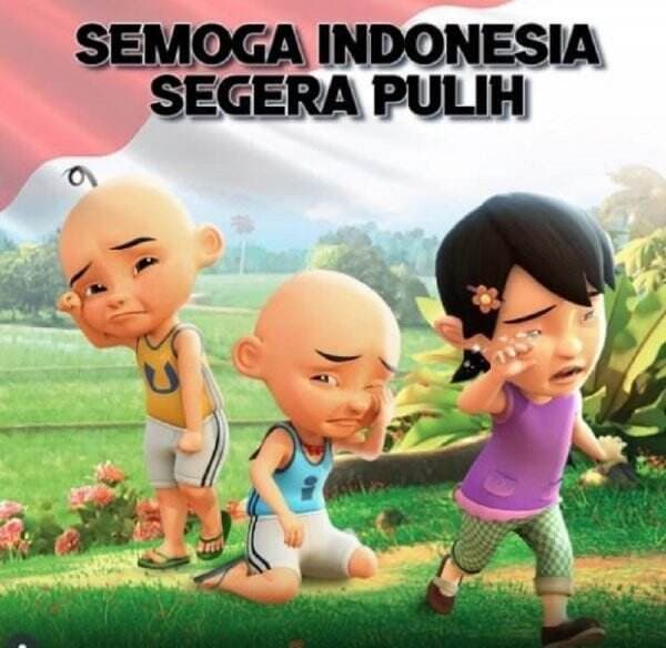 Viral Upin Ipin Doakan Indonesia Cepat Pulih dan Aman