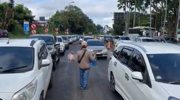 Libur Panjang Isra Miraj, Lalu Lintas Puncak Bogor Padat