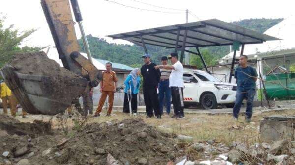 Antisipasi Banjir di RSUD Djafar Harun, Pemda Kolut Buat Kolam Penampungan