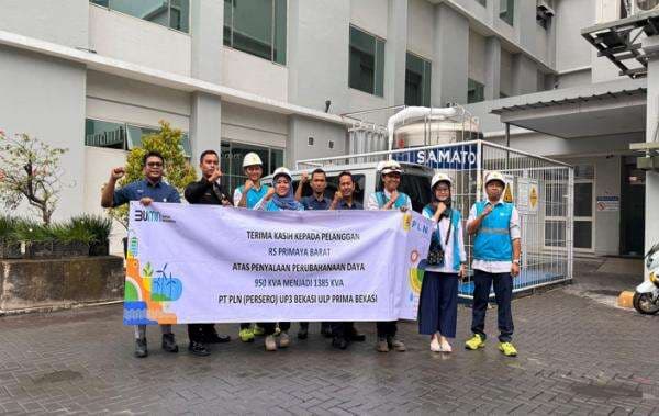 PLN UP3 Bekasi Lakukan Energize Perubahan Daya RS Primaya Bekasi Barat