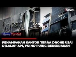 Gedung Terra Drone Dipasang Garis Polisi, Petugas Lakukan Penyelidikan Kebakaran Tewaskan 22 Orang